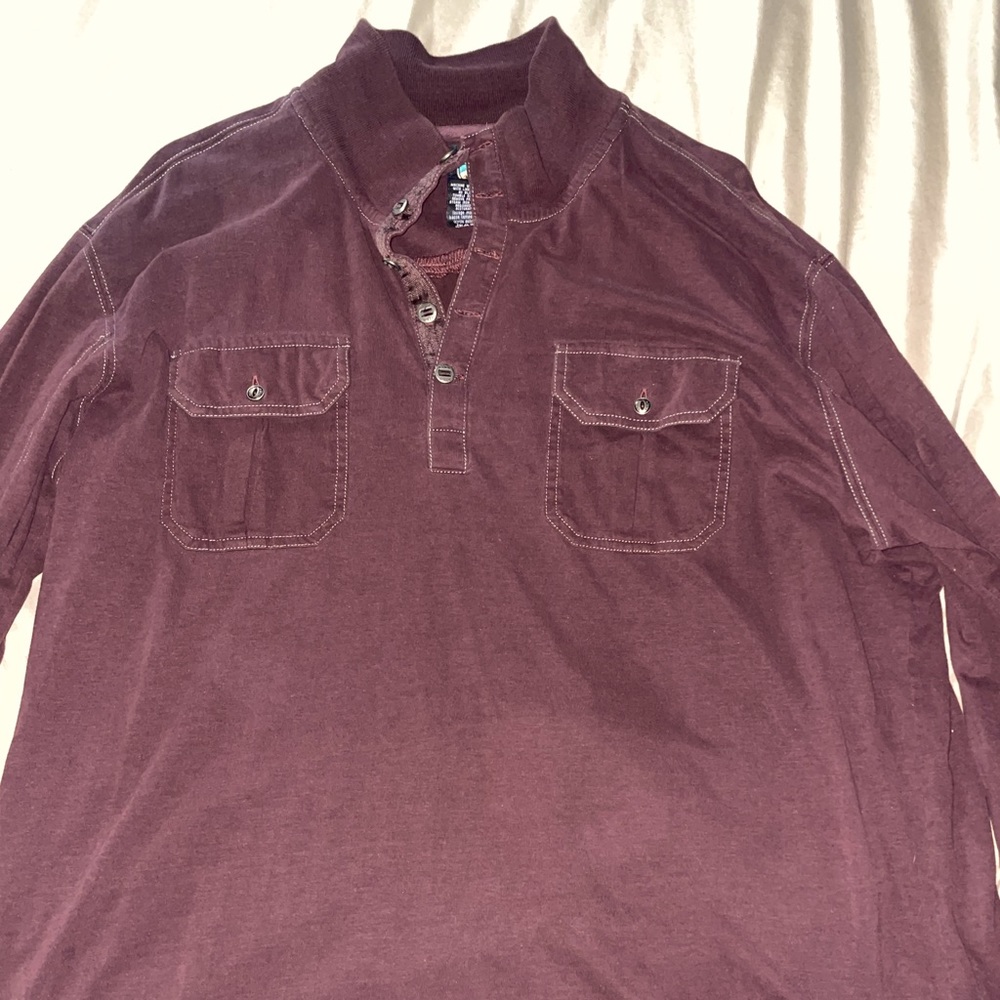 Kuhl maroon long sleeve shirt size XXL